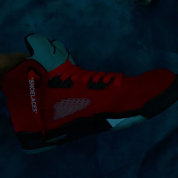 Red Raging bull Jordan 5s